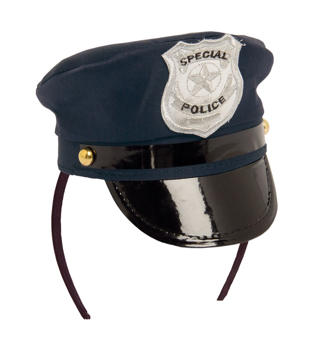 Tiara Minihoedje Politie Pet Blauw