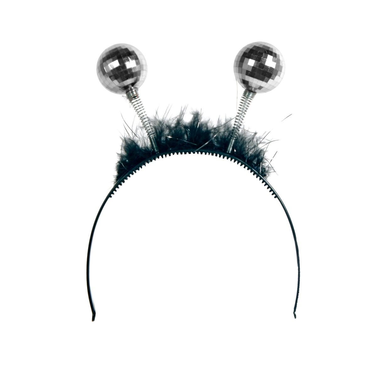 Tiara Zwart met Zilveren Discoballen