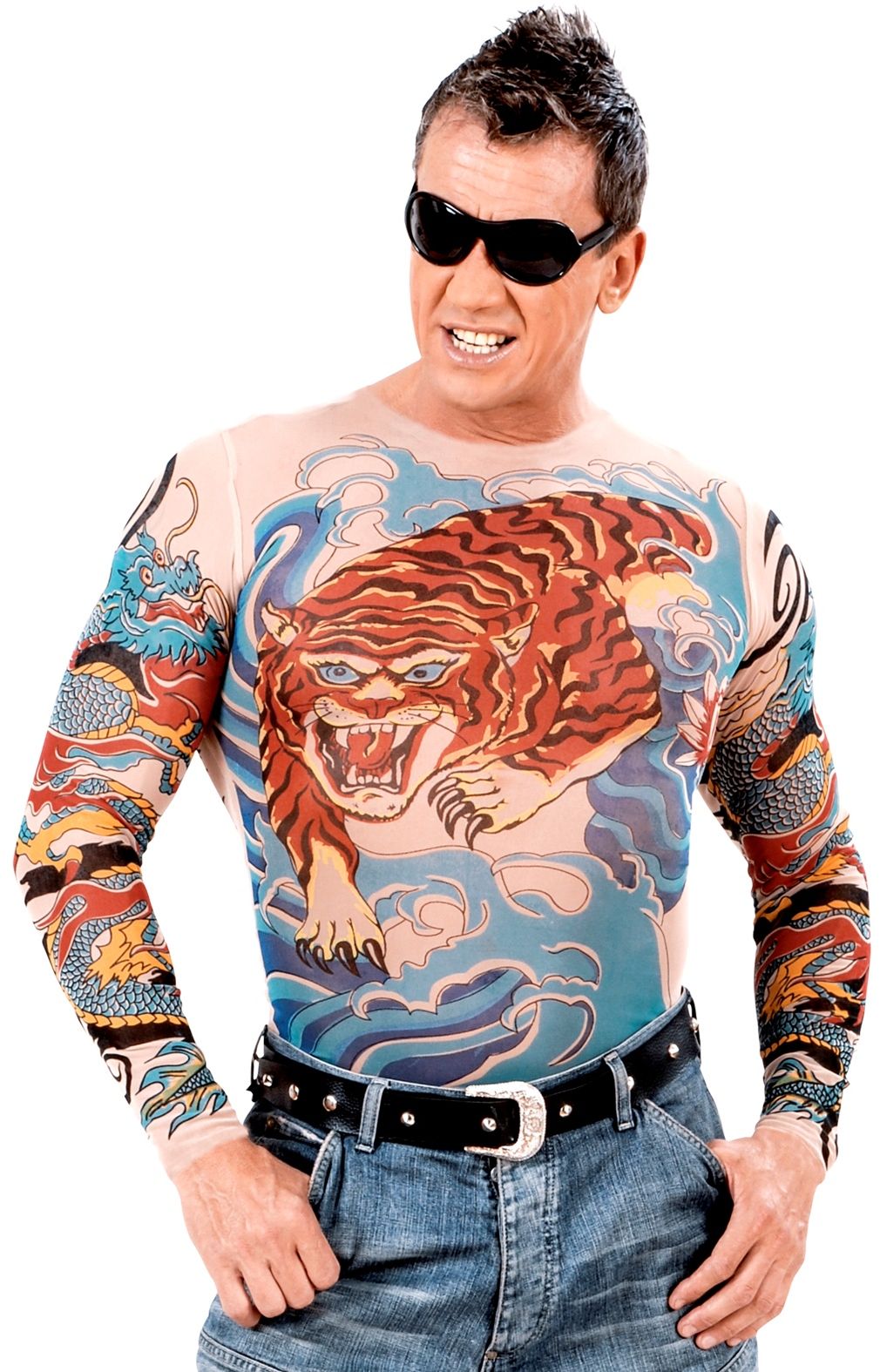 Tijger en Draken Tattoo Shirt Man
