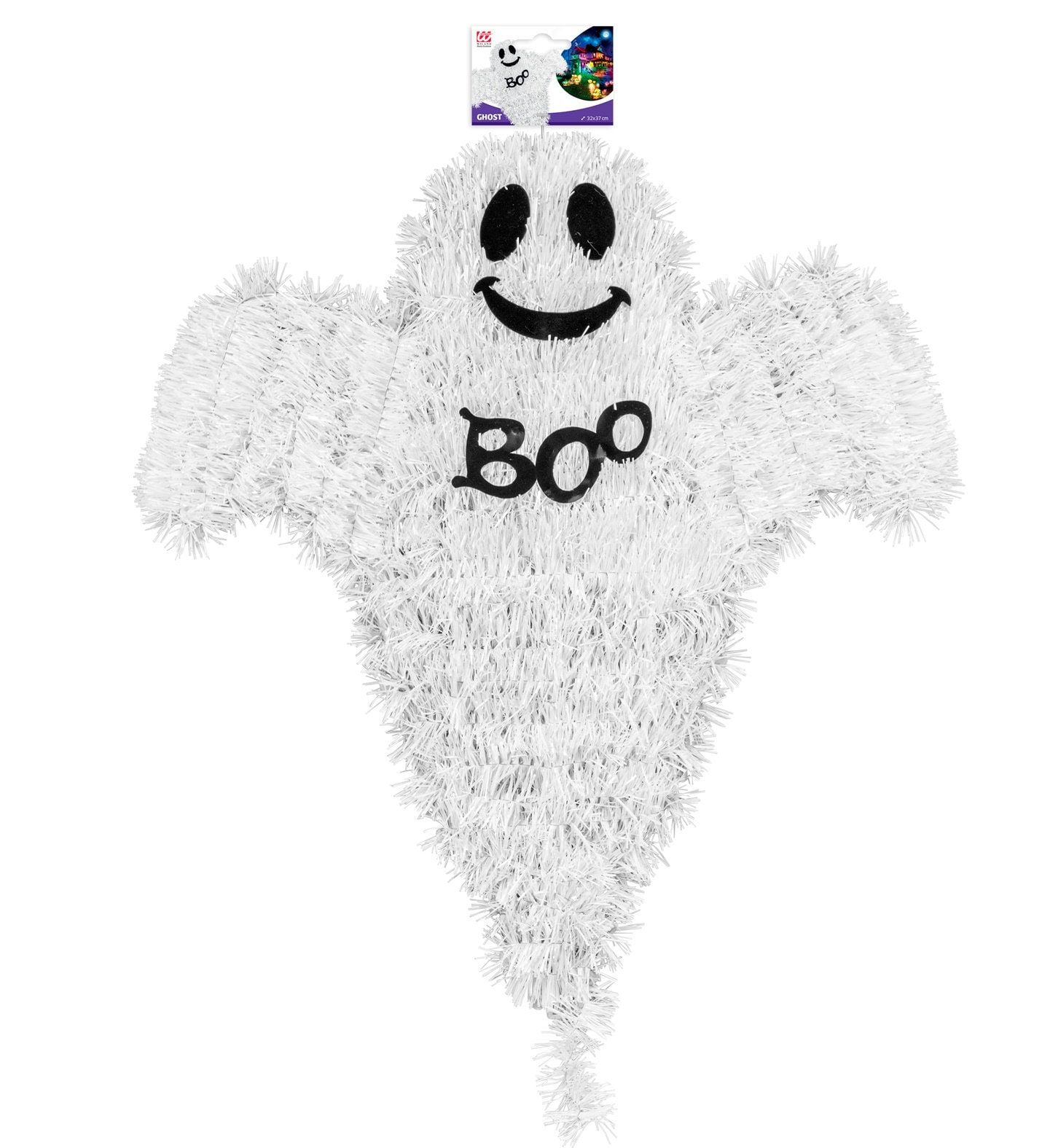 Tinsel Ghost Witte Halloween Decoratie