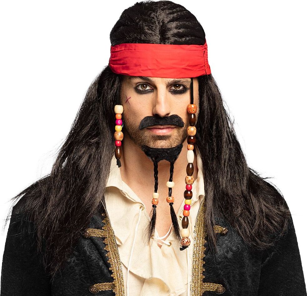 Tobias Piraat Pruik Heren