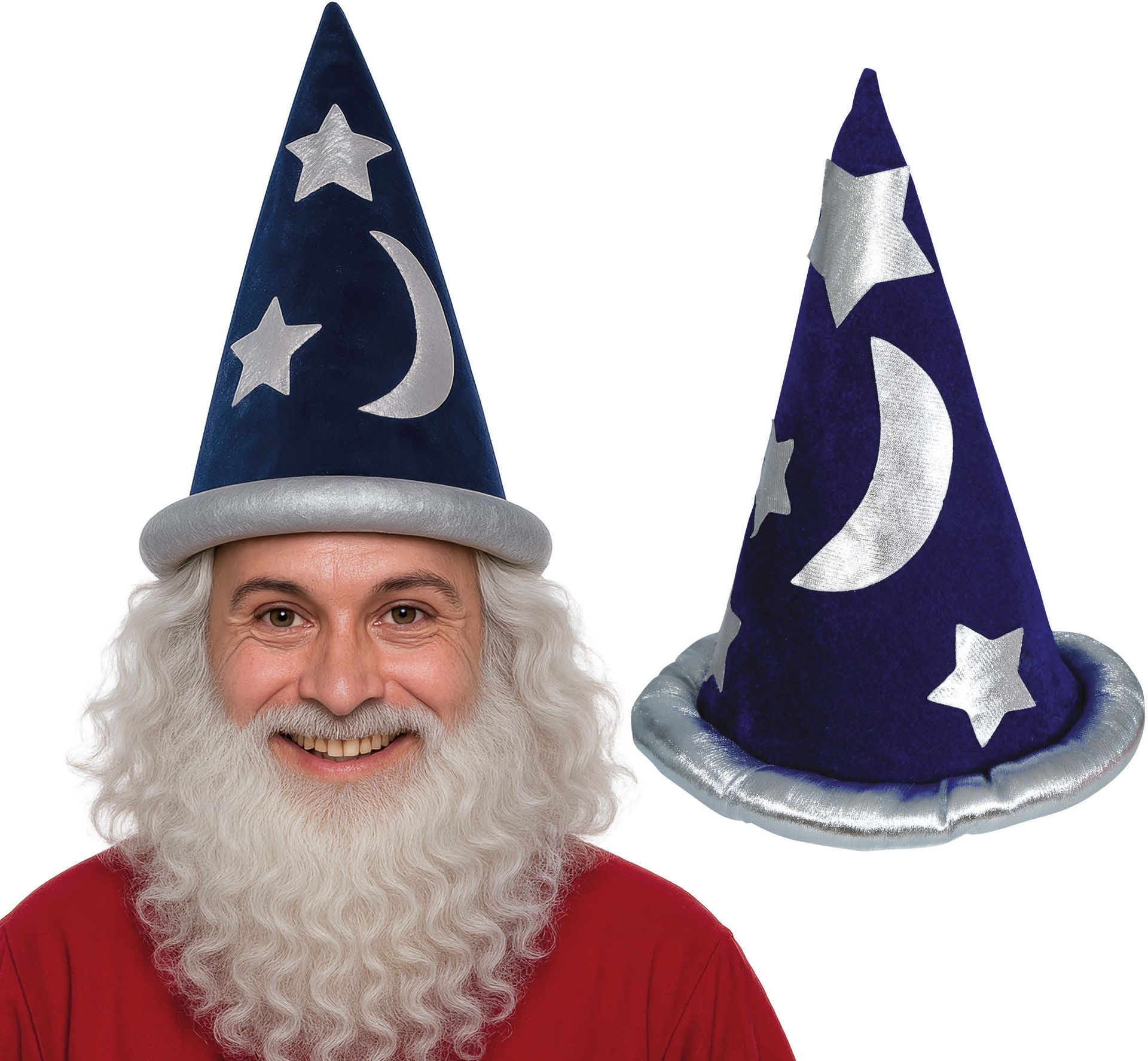 Tovenaarshoed Blauw Zilver