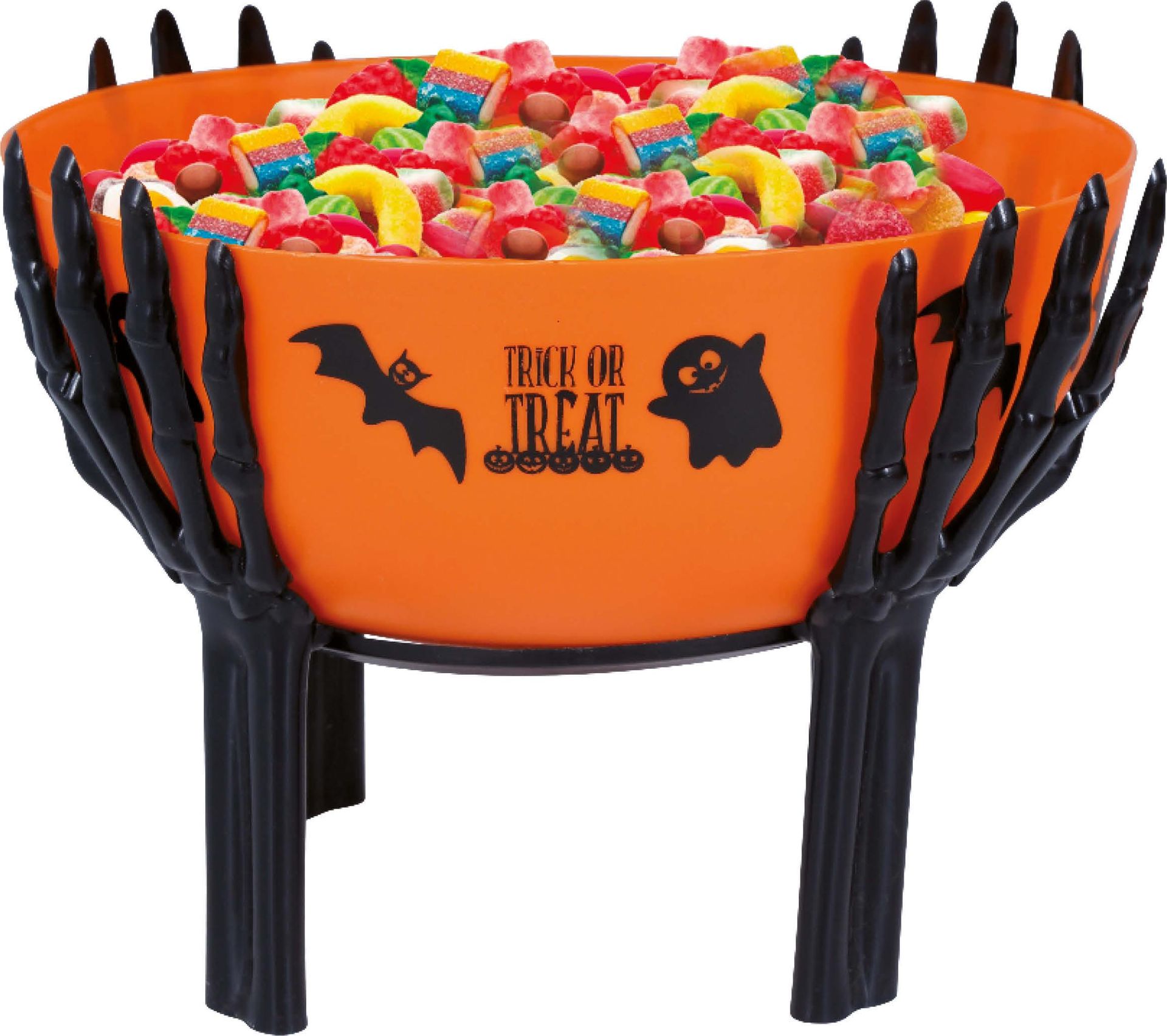 Trick Or Treat Schaal met Skelet Handen