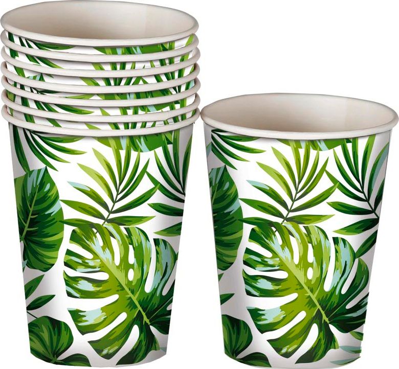 Tropical Leaves Hawaii Partybekers
