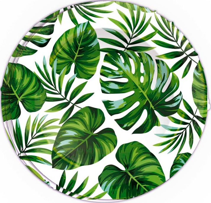 Tropical Leaves Hawaii Wegwerp Bordjes