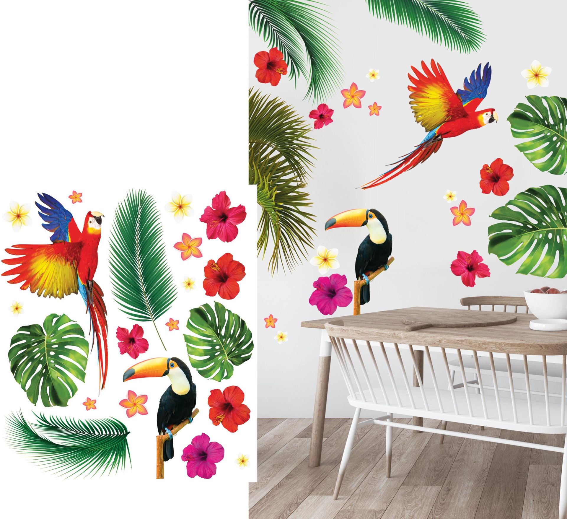 Tropische Hawaii Jungle Muurstickers