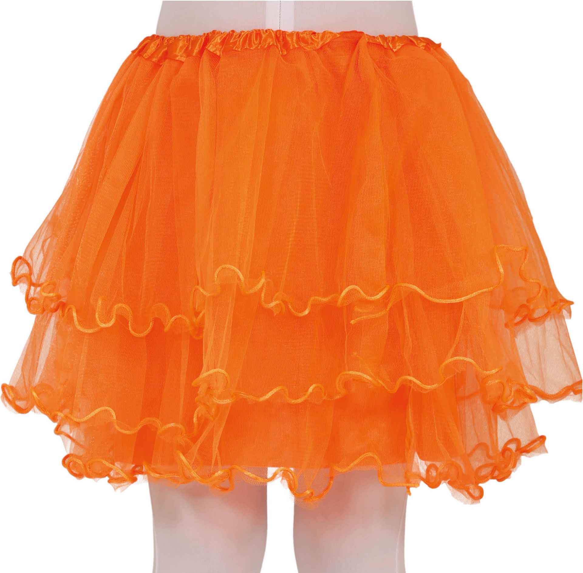 Tutu met Ruches Oranje 30cm Meisjes