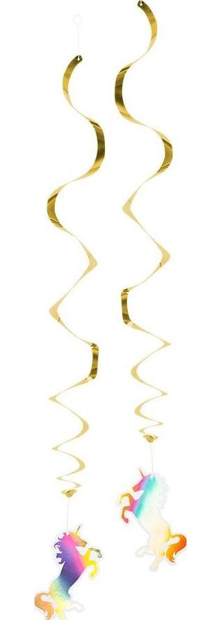 Unicorn Themaparty Decoratie Swirls Holografisch