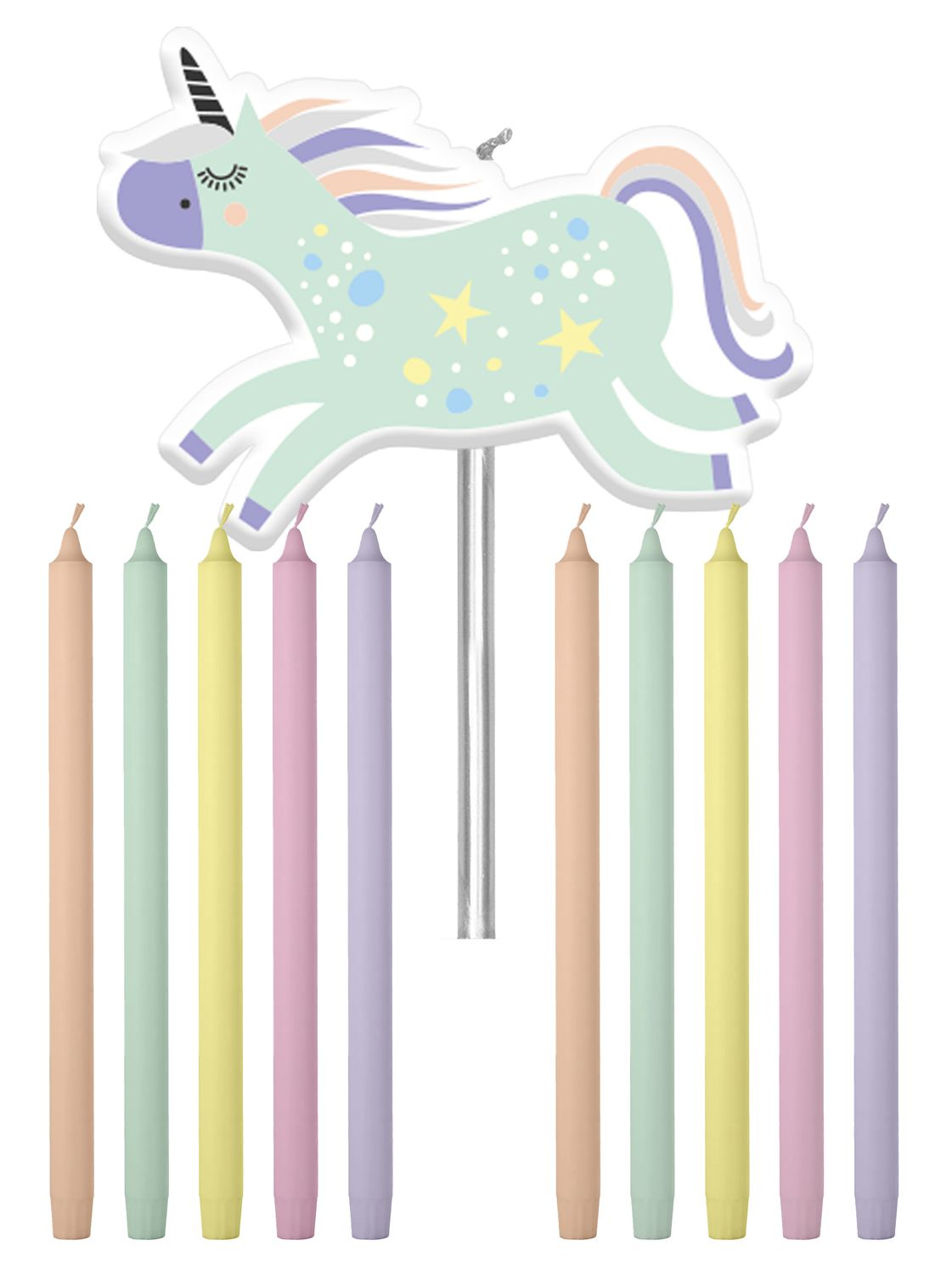 Unicorns Kinderfeestje Kaarsjes
