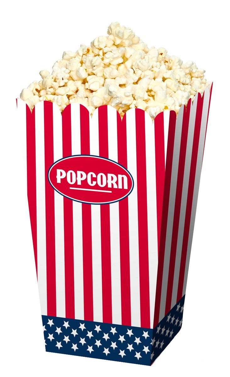 USA thema party popcornbakjes