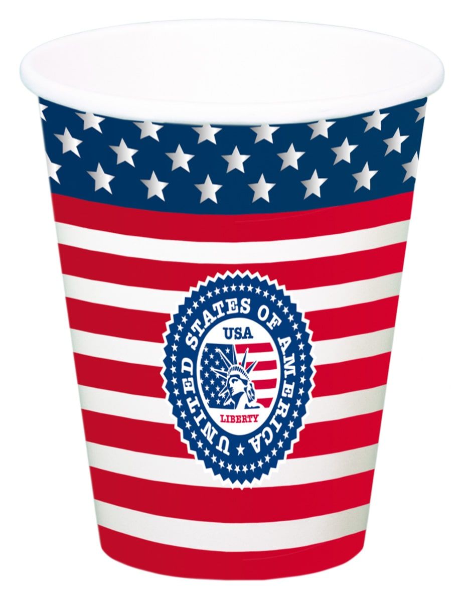 Usa Thema Party Wegwerp Bekers