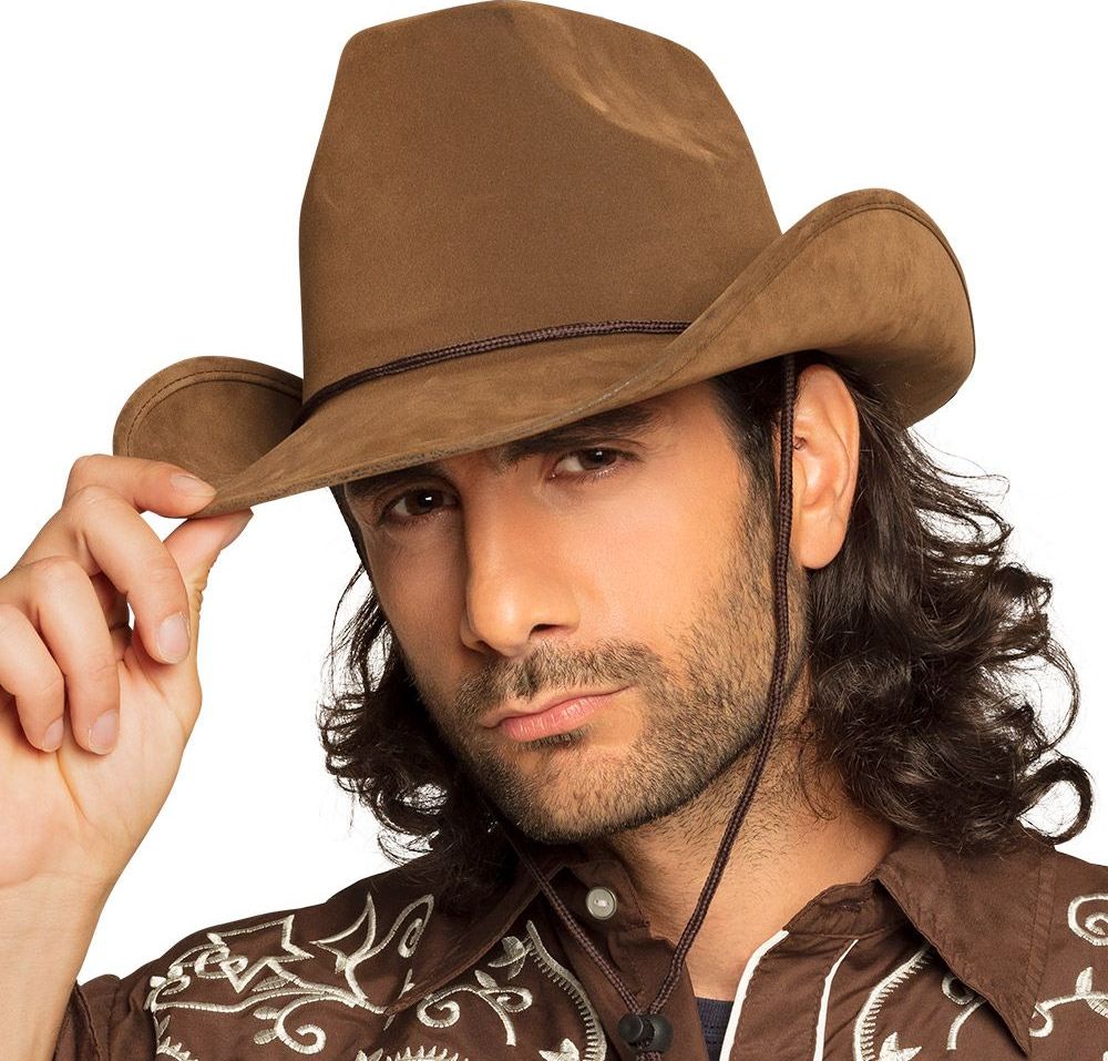 Utah Leerlook Cowboy Hoed Bruin
