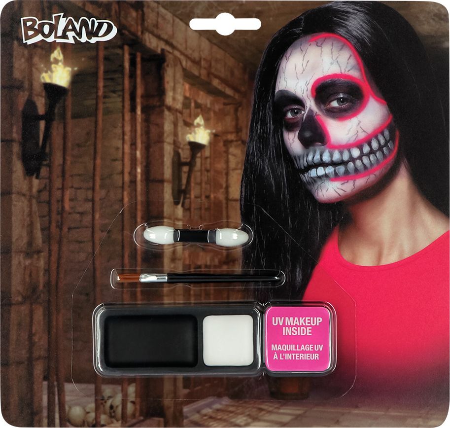Uv Skull Schminkset Halloween
