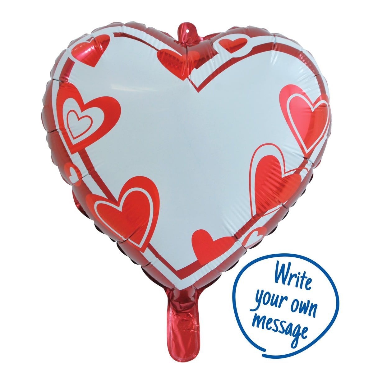 Valentijnsdag Beschrijfbare Folieballon Hart