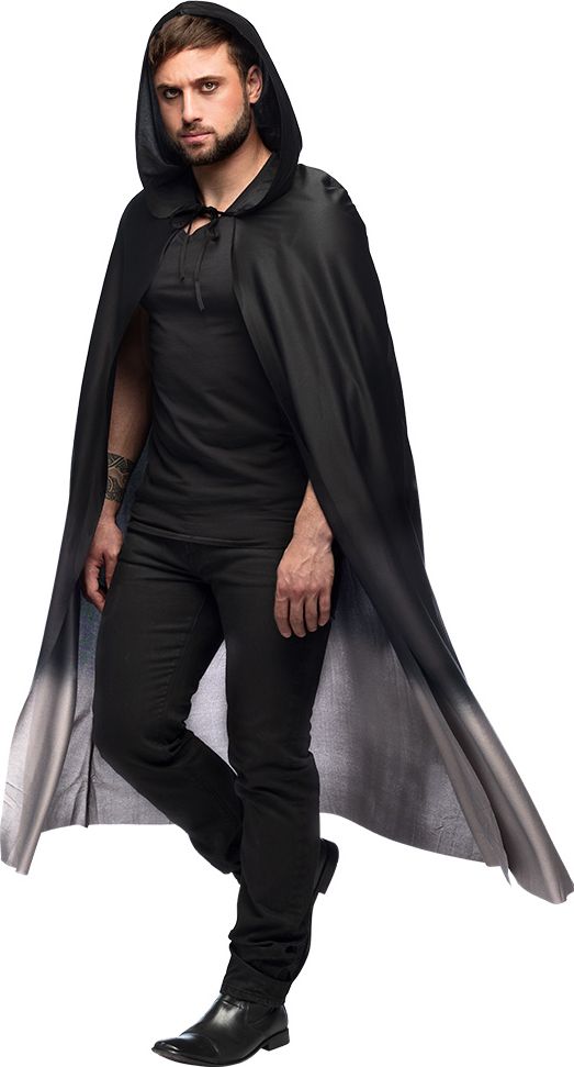 Vampier Cape Fade Zwart Grijs