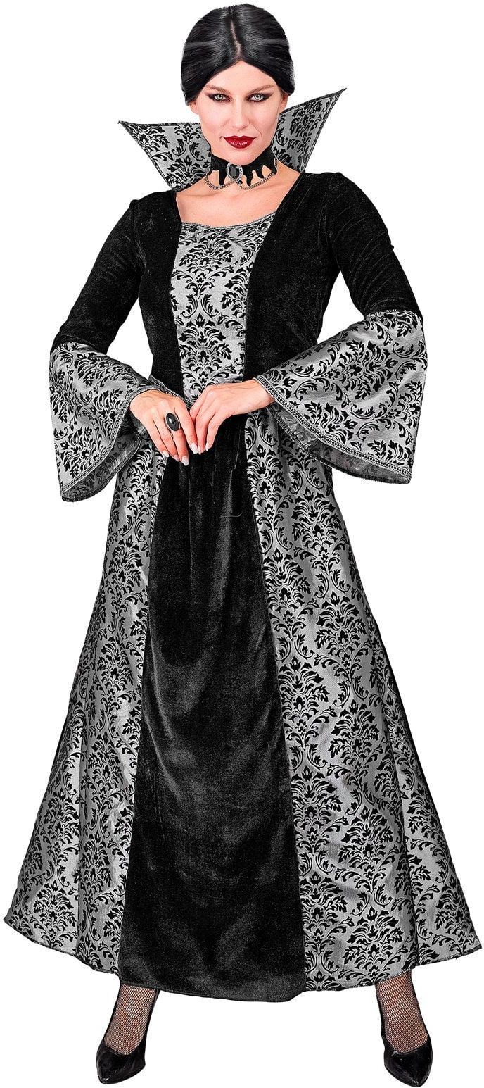 Vampier Gothic Jurk Zwart Dames