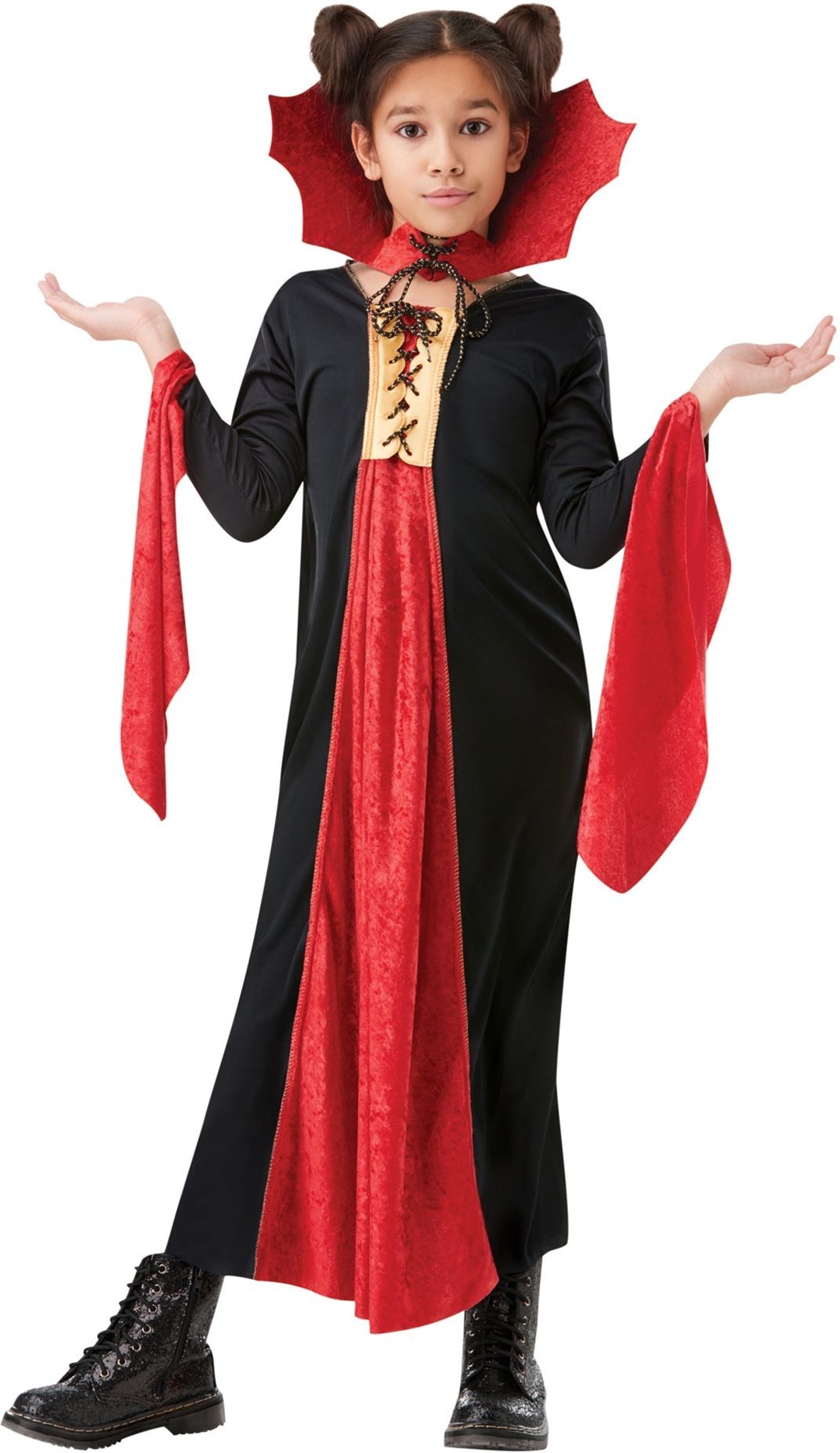 Vampier Jurk Rood Zwart Kinderen