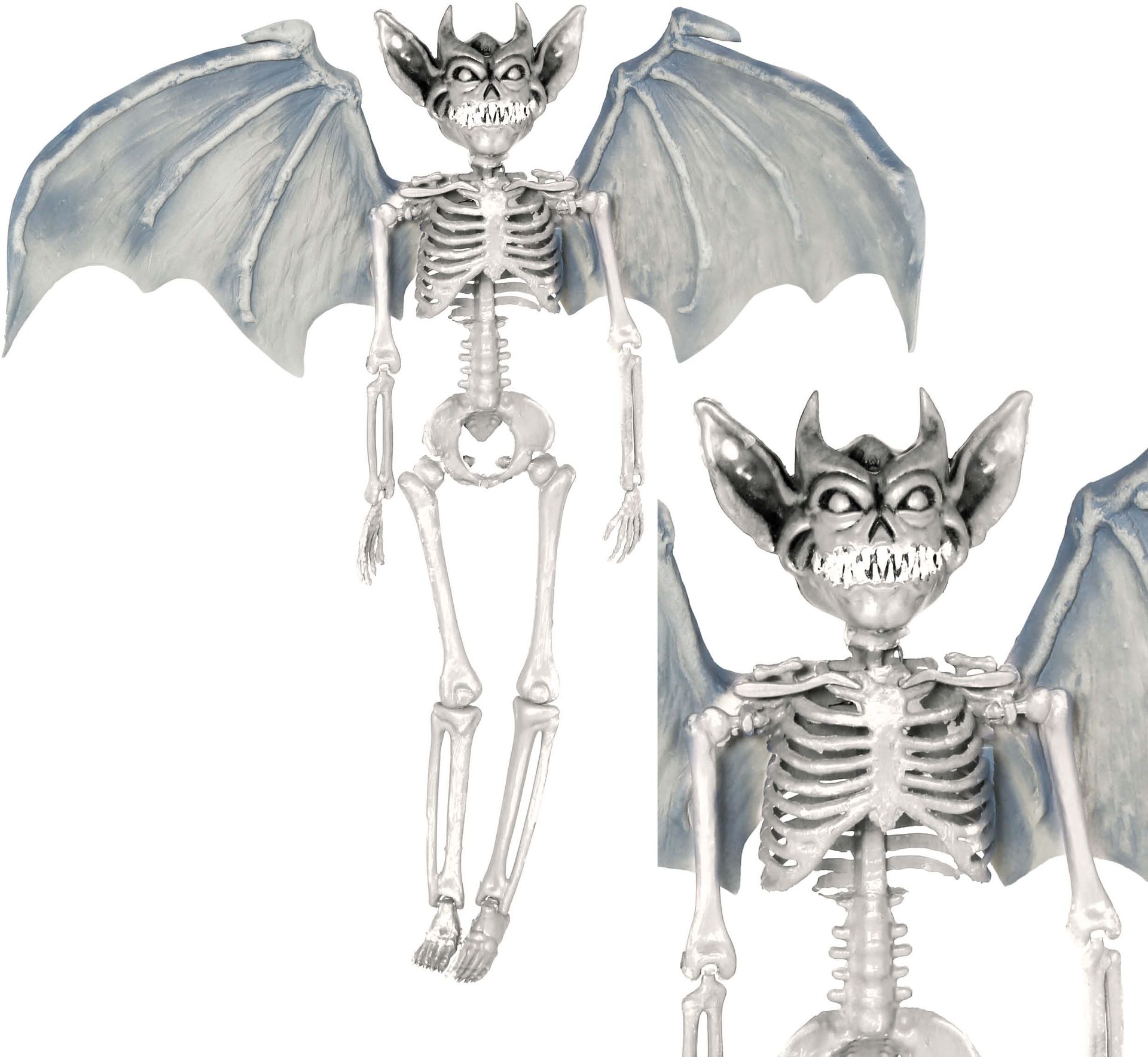 Vampierskelet Decoratie Zilver 40cm Halloween