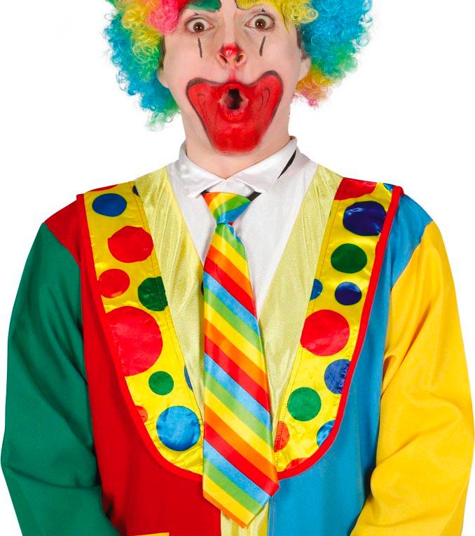 Veelkleurige Clown Stropdas