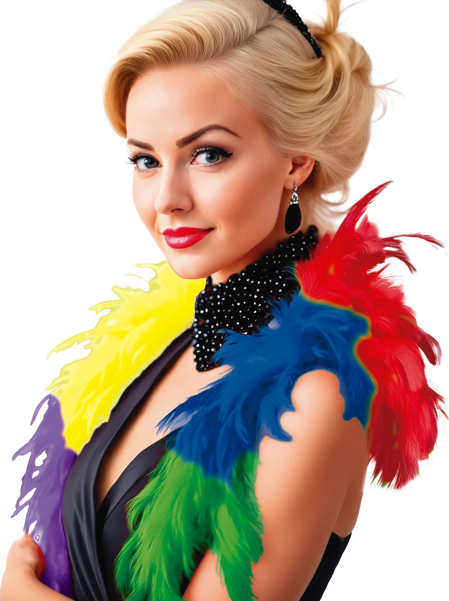 Veelkleurige Veren Boa