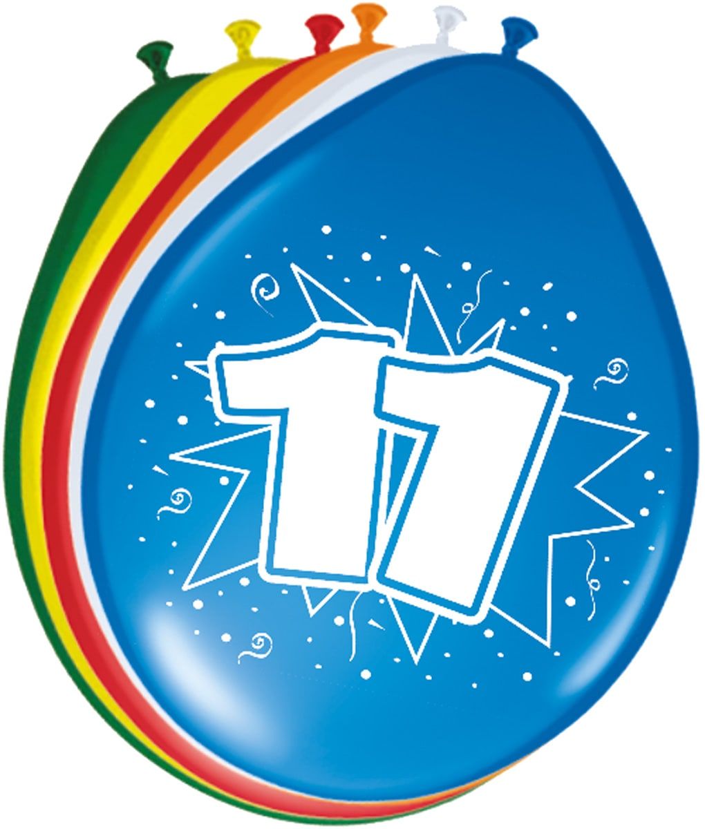 Verjaardag 11 jaar ballonnen 8 stuks
