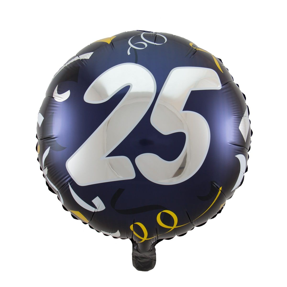 Verjaardag 25 feestelijk folieballon blauw