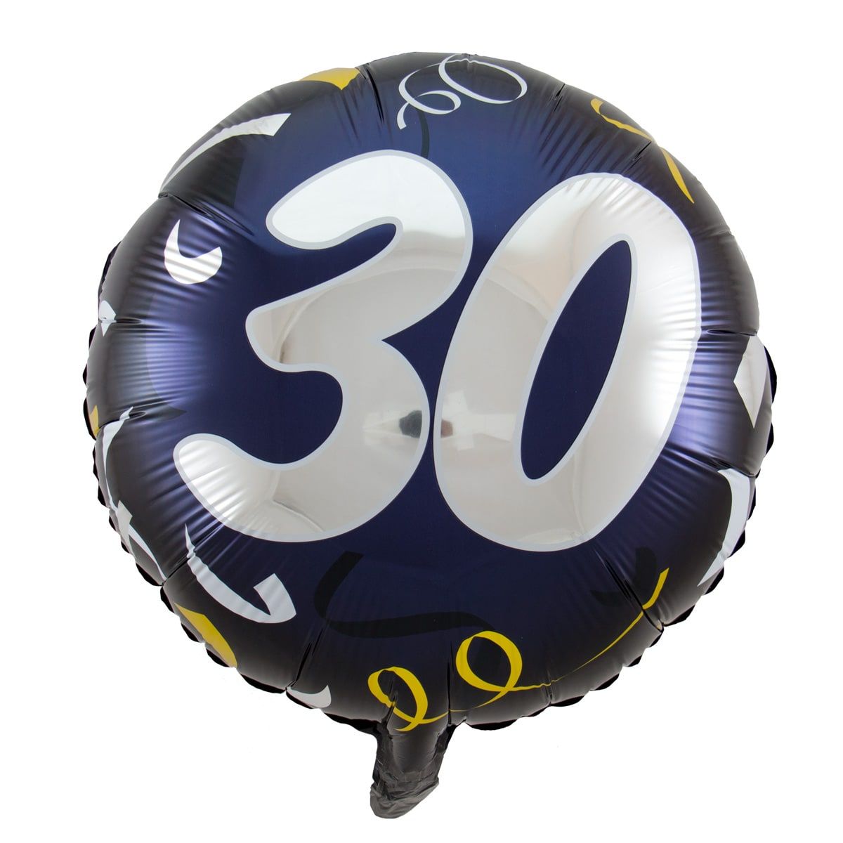 Verjaardag 30 feestelijk folieballon blauw