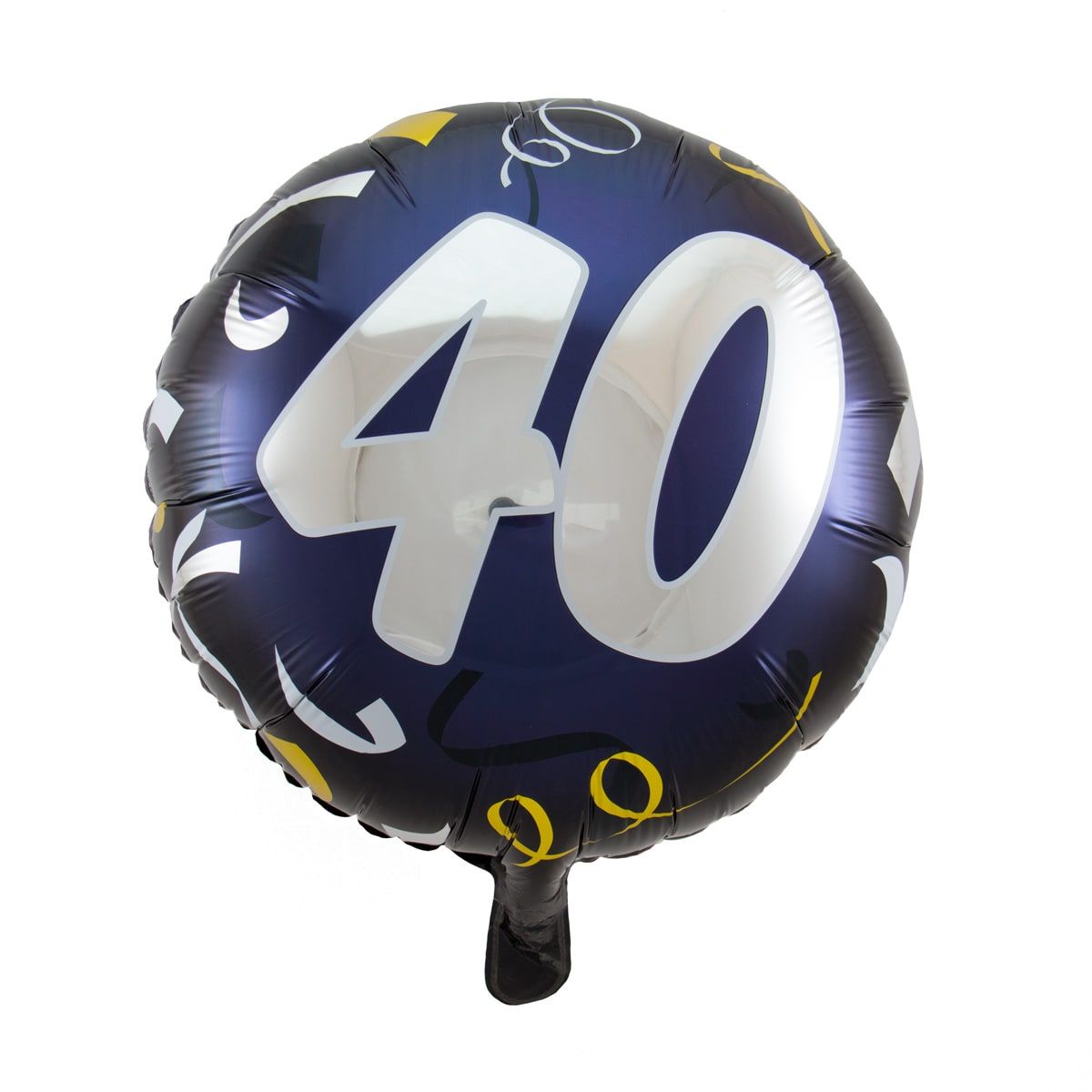 Verjaardag 40 feestelijk folieballon blauw