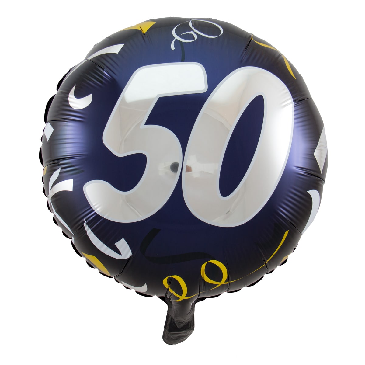 Verjaardag 50 feestelijk folieballon blauw