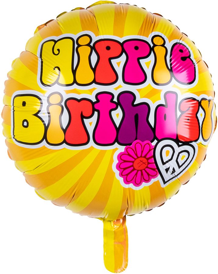 Verjaardag ballon hippie