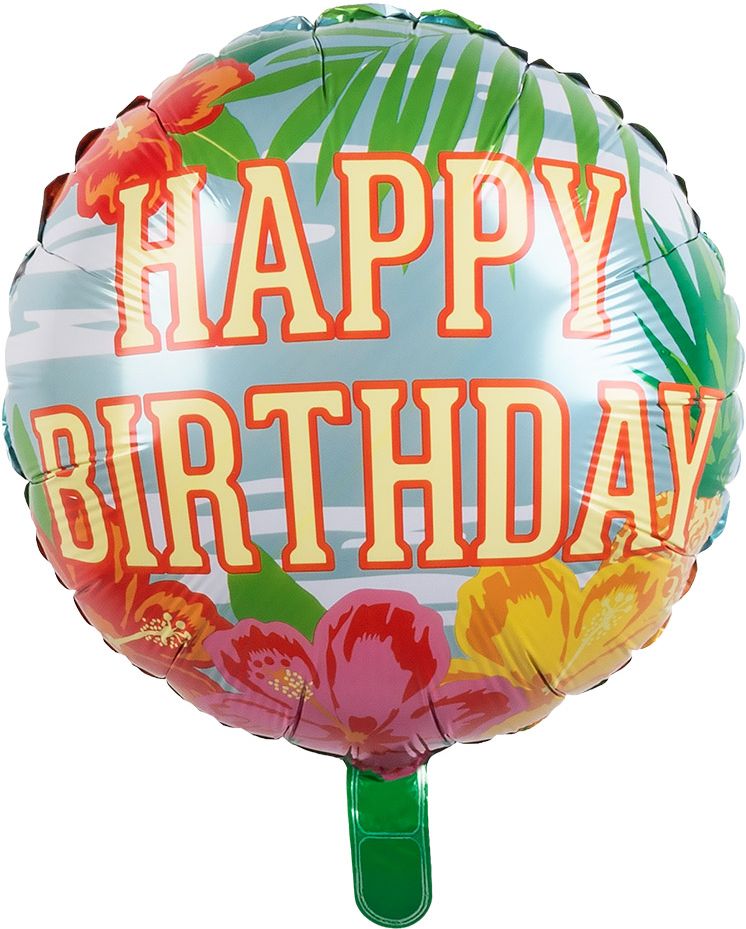 Verjaardag ballon tropisch