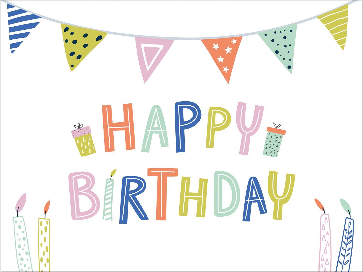 Verjaardag Happy Birthday Placemats 6 Stuks