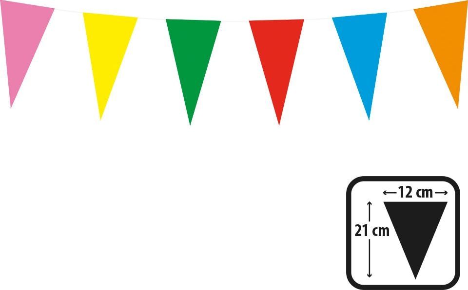 Verjaardag Papieren Vlaggenlijn Veelkleurig