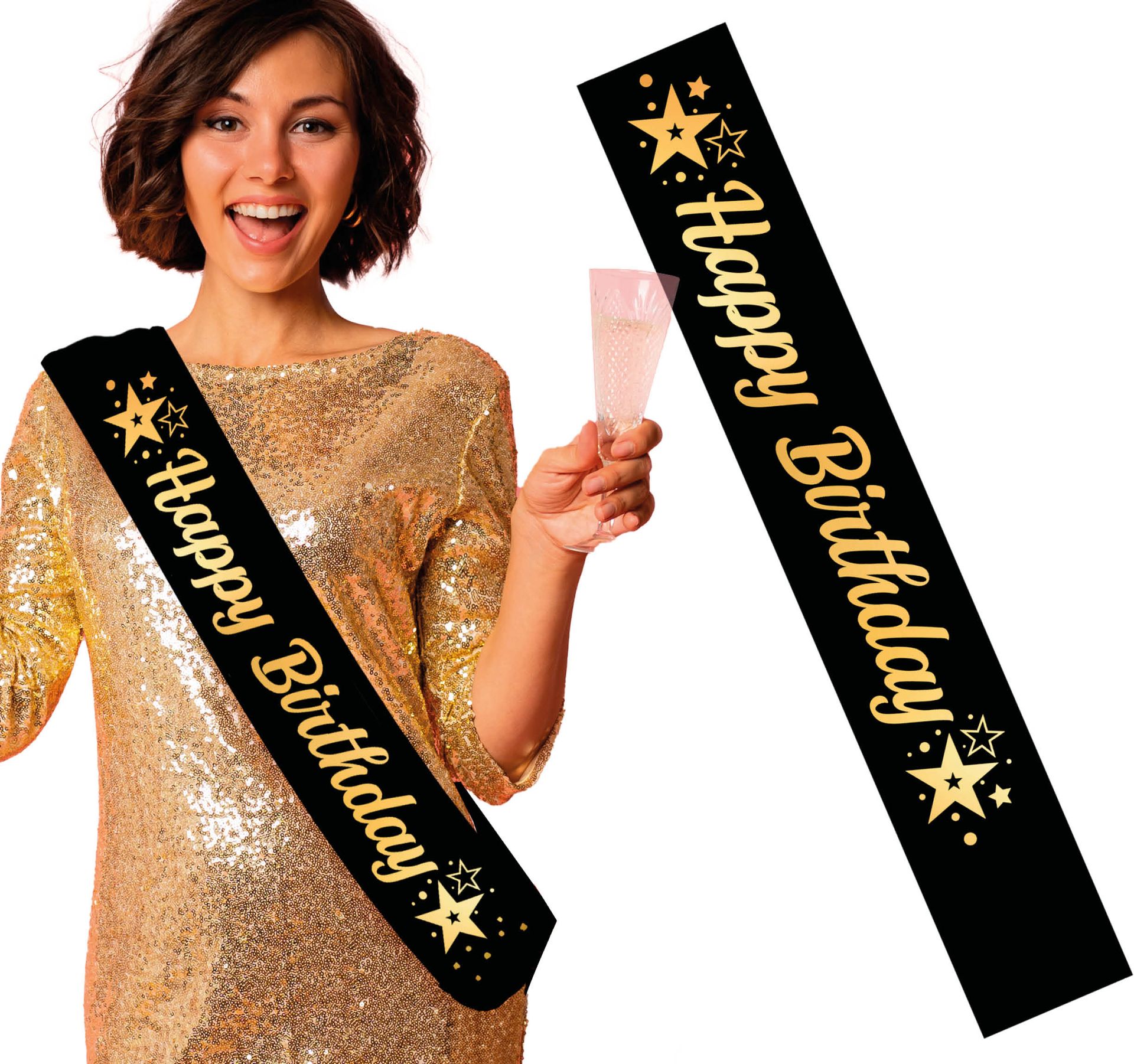 Verjaardag Sjerp Zwart Goud