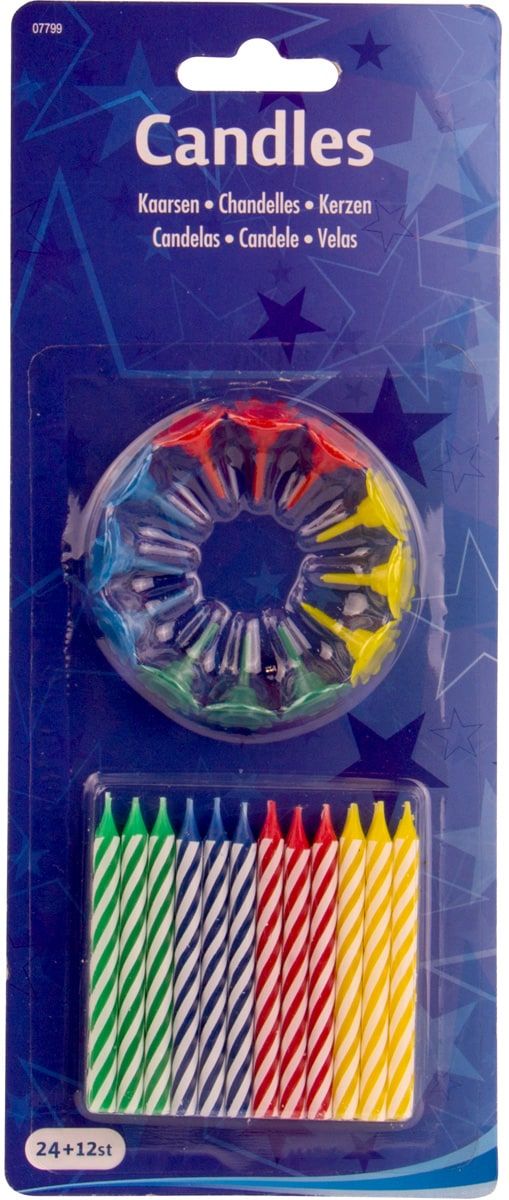 Verjaardag Taartkaarsjes set 24 Stuks