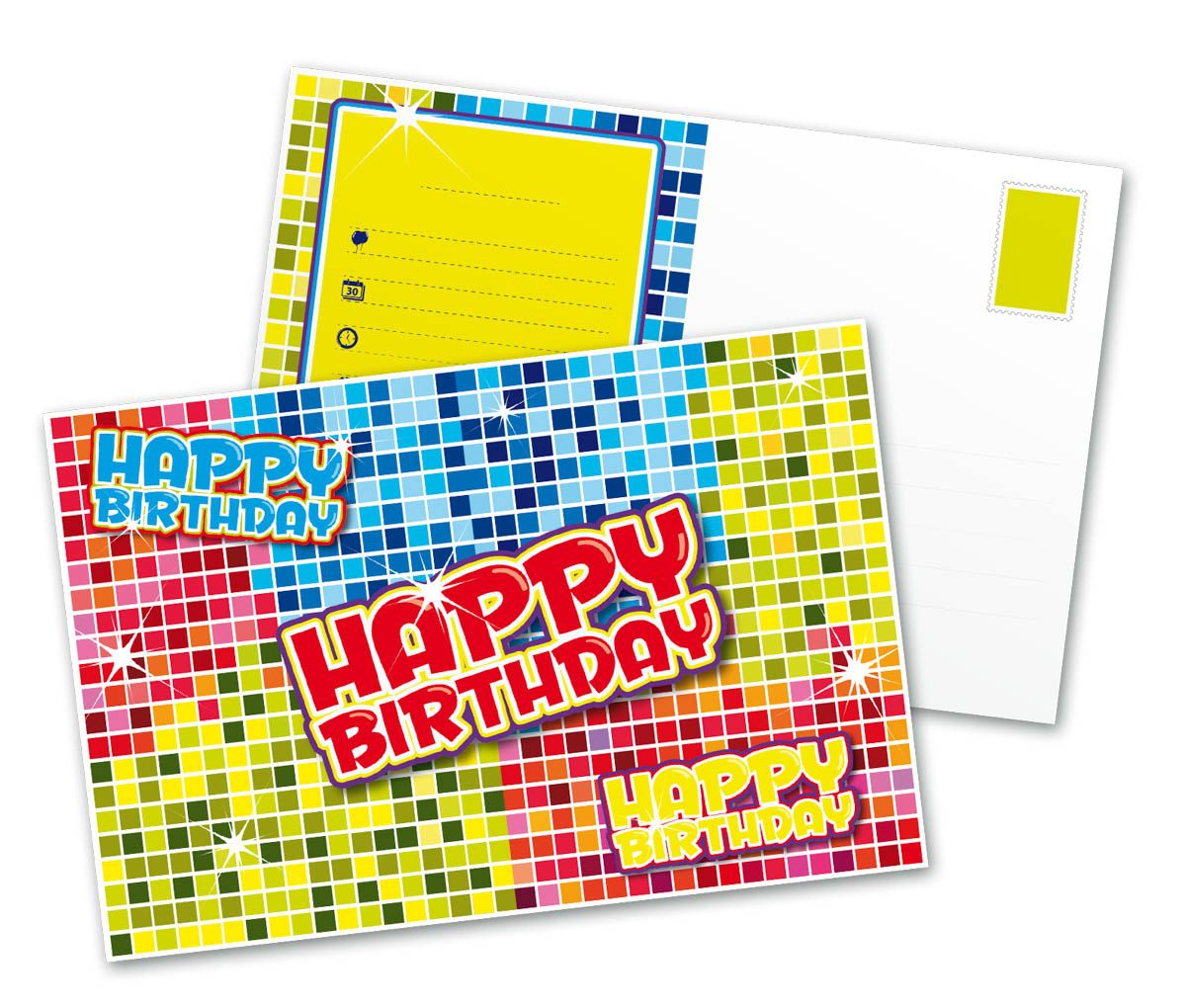 Verjaardag Uitnodigingskaarten Birthday Blocks