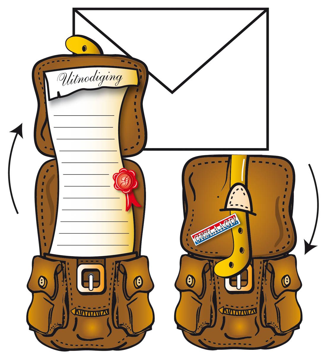 Verjaardag Uitnodigingskaarten Geslaagd