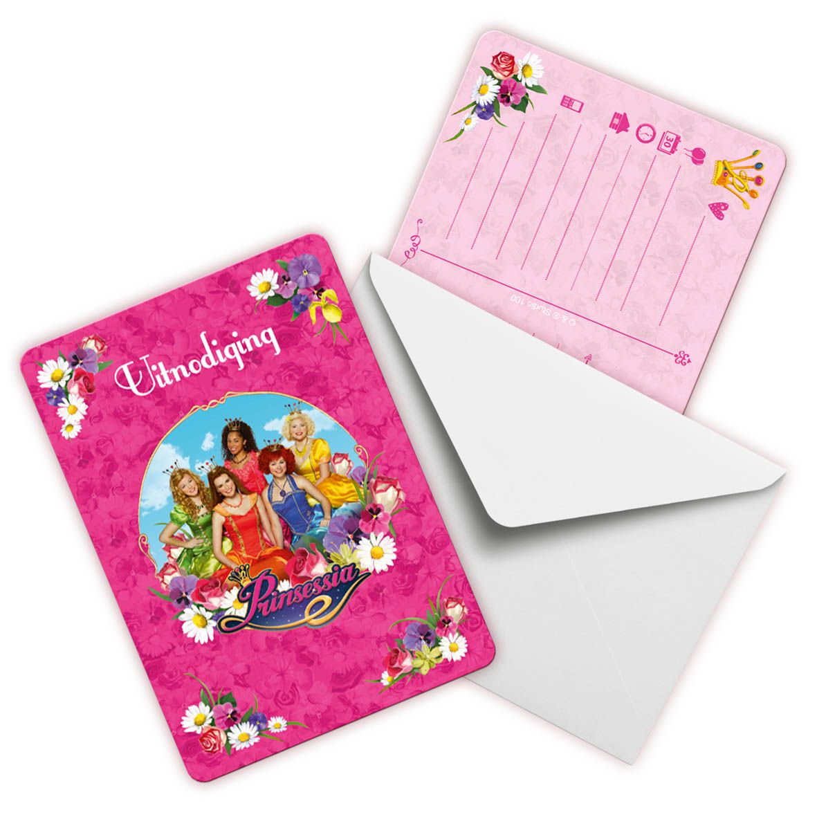 Verjaardag Uitnodigingskaarten Prinsessia