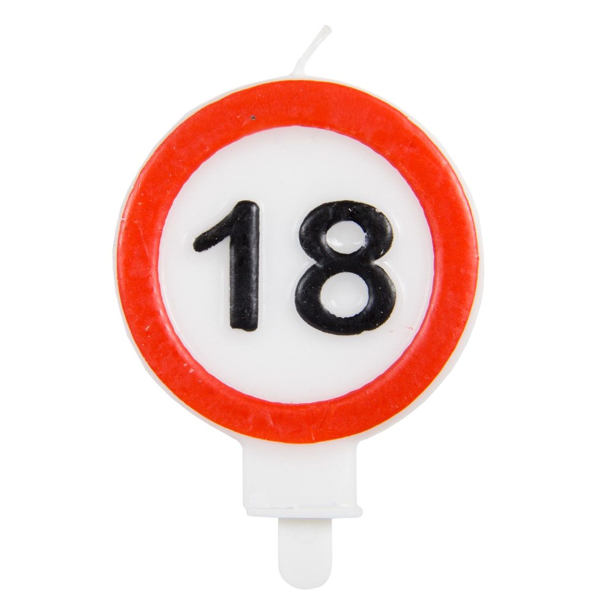 Verkeersbord 18 Jaar Taartkaars