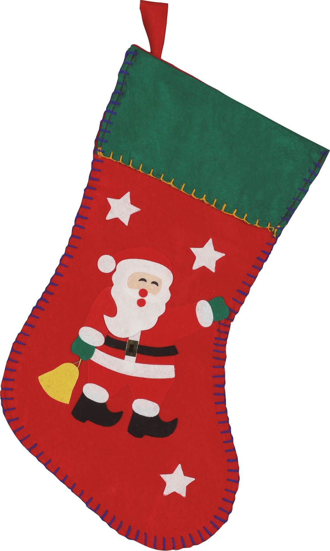 Versierde Cadeau Sok Kerstmis 40cm