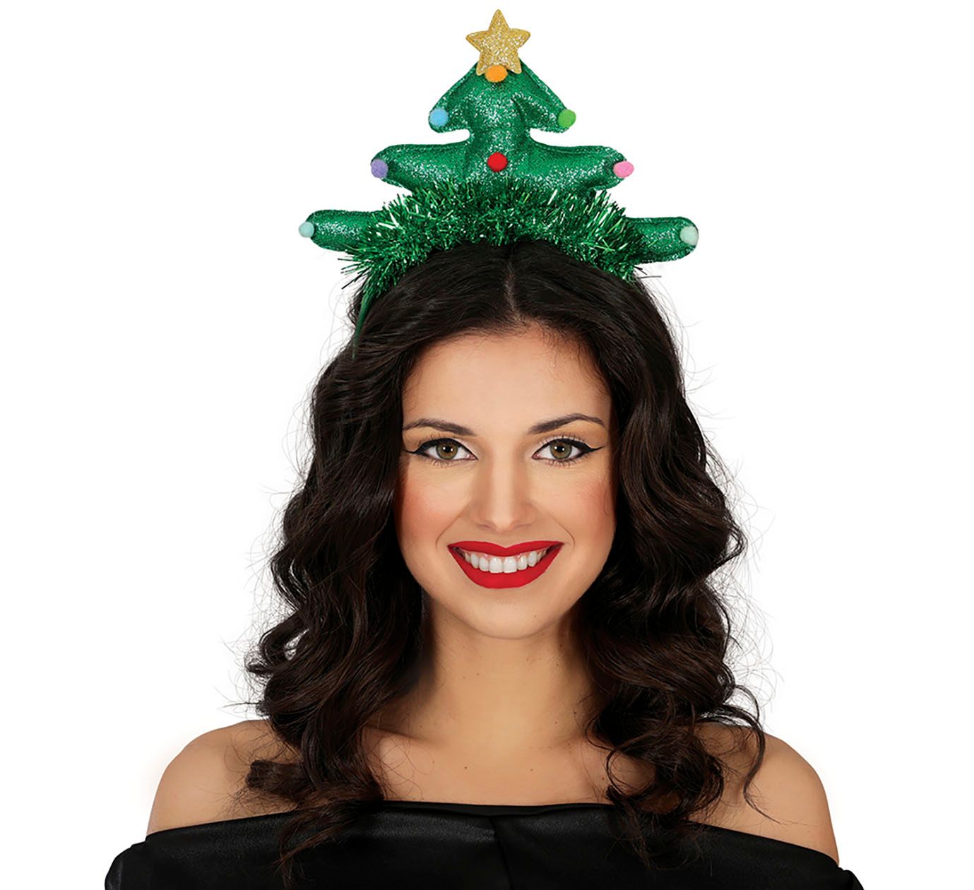 Versierde Kerstboom Glitter Haarband