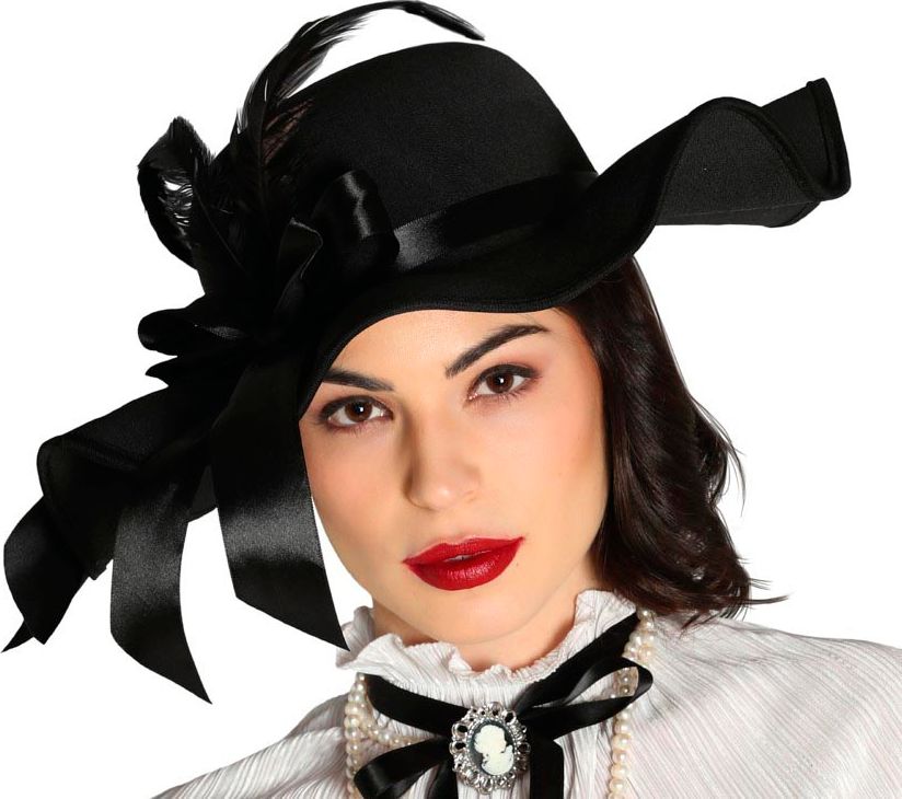 Victoriaanse Flaphoed met Veren