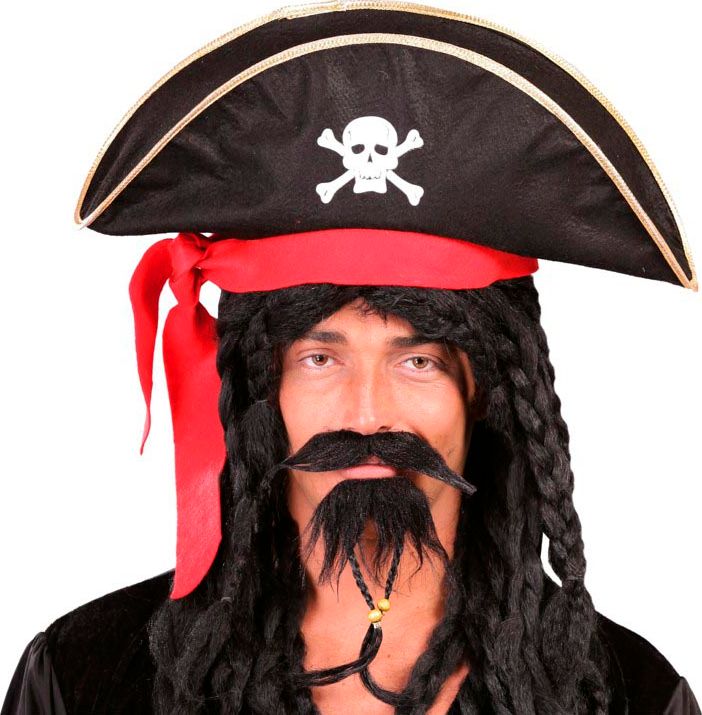 Vilten Piratenhoed met Doodskop