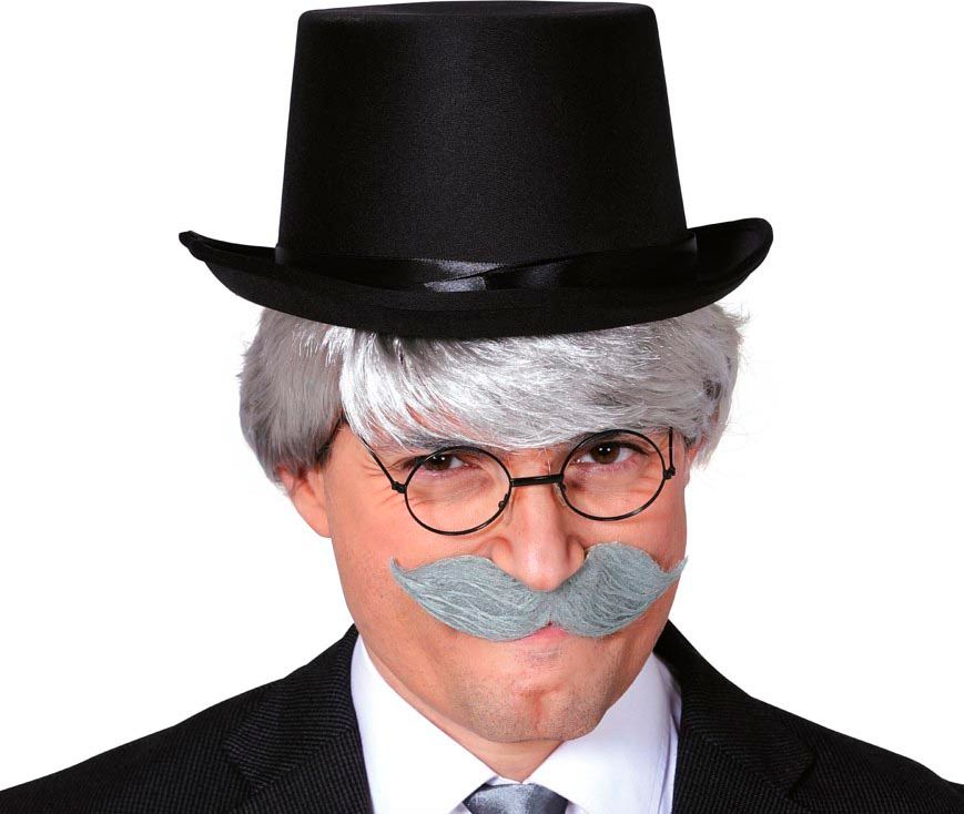 Vilten Zwarte Hoge Hoed