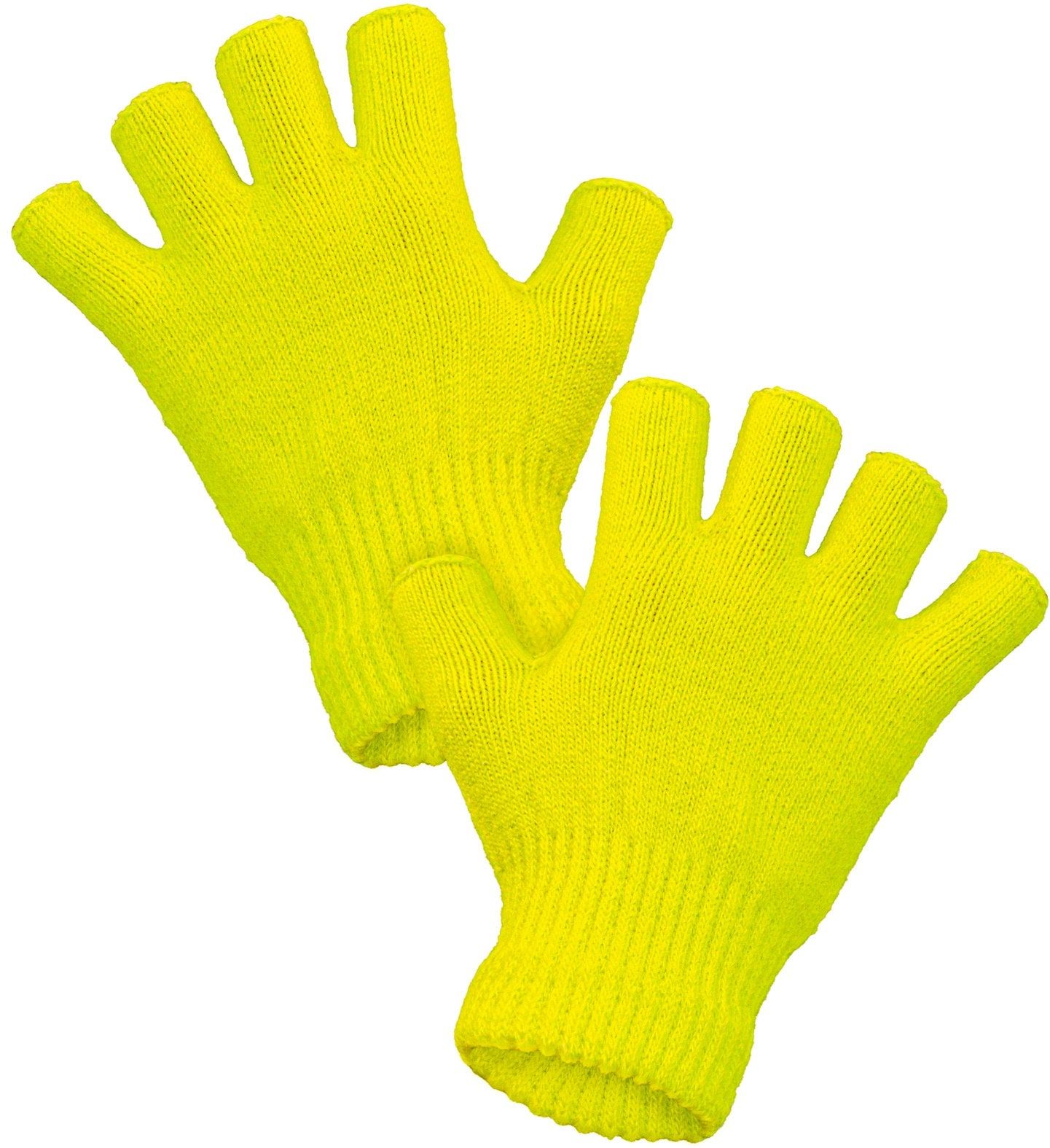 Vingerloze Handschoenen Neon Geel Dames Heren