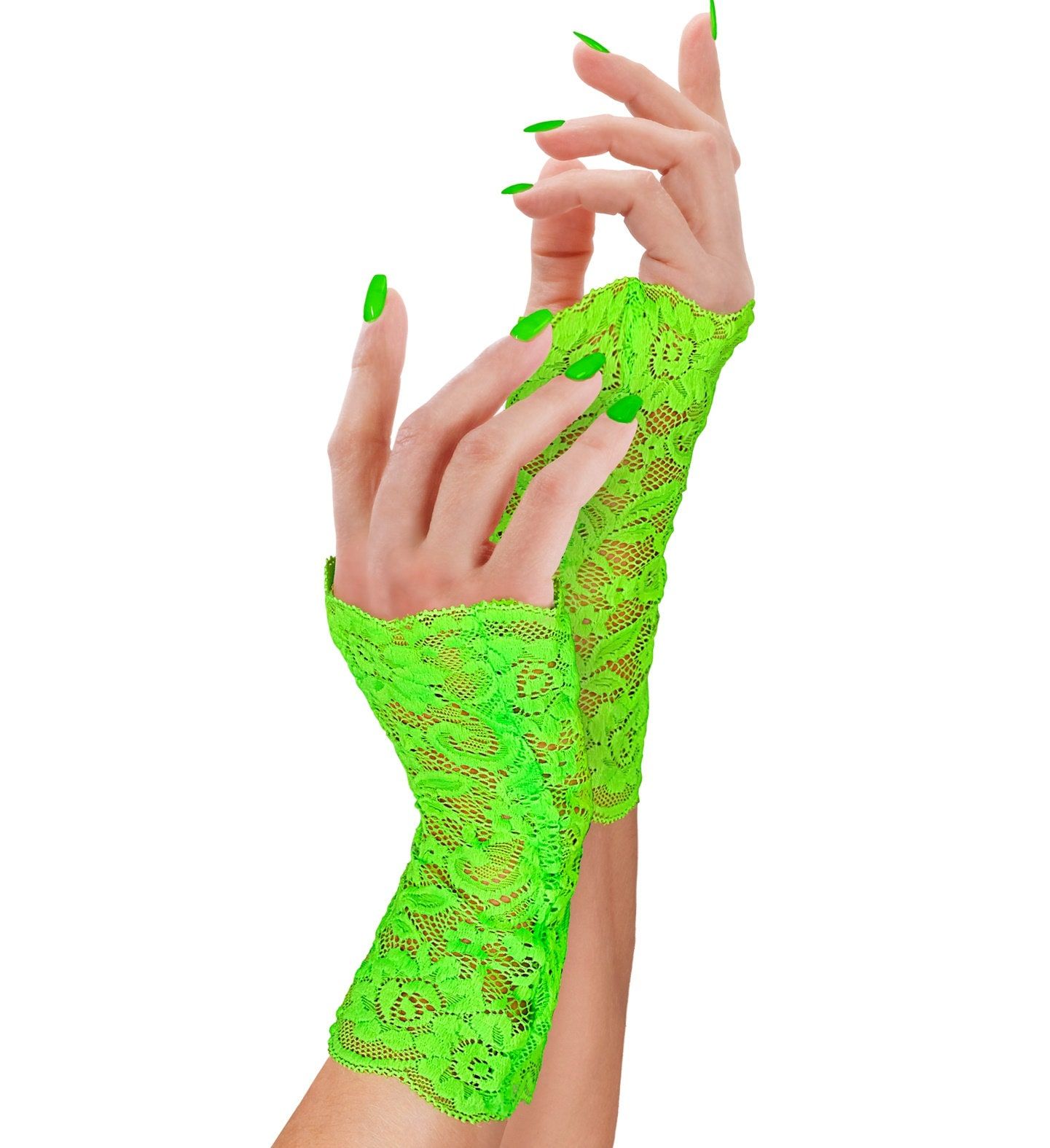 Vingerloze Handschoenen Neon Groen Dames