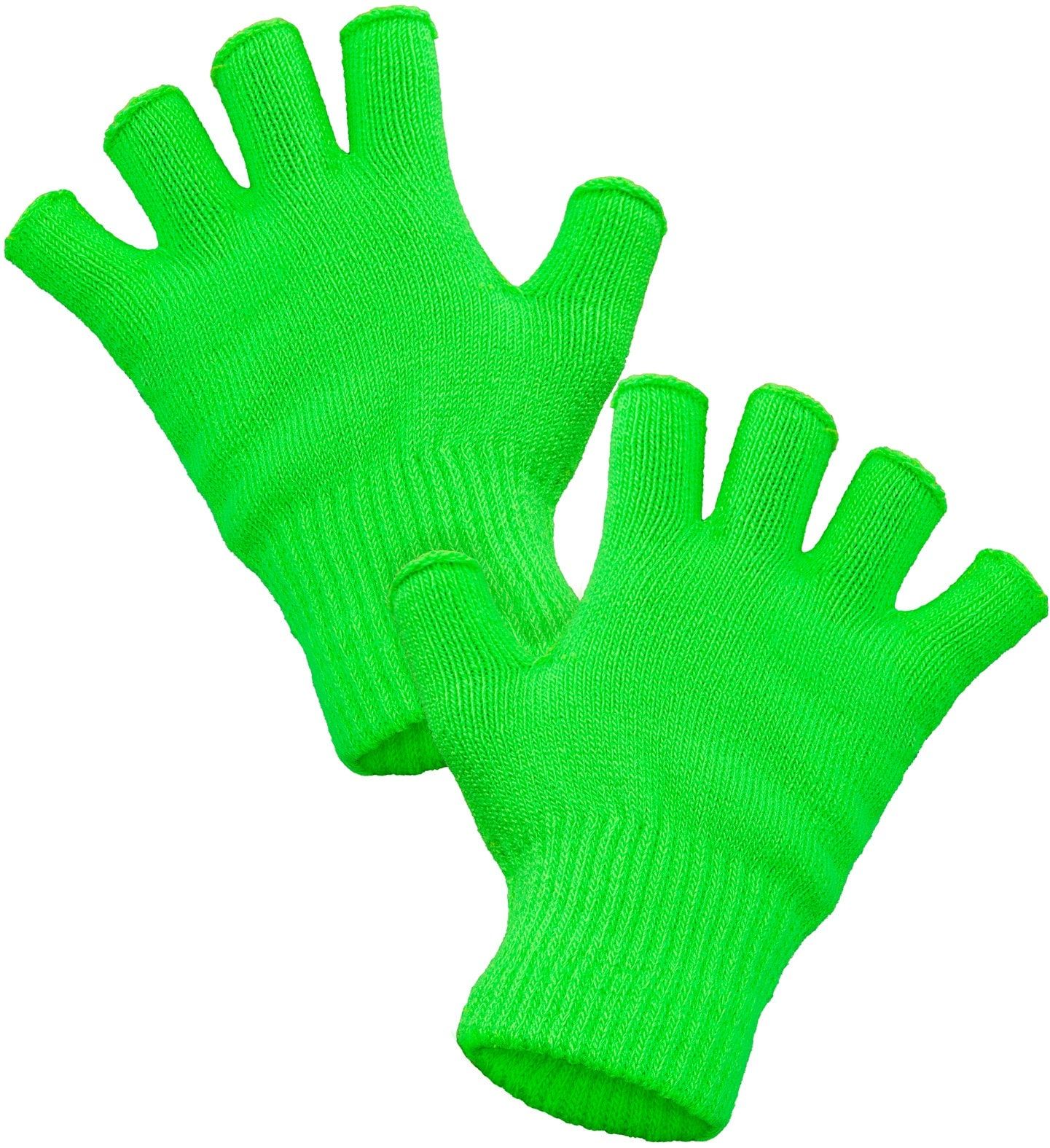 Vingerloze Handschoenen Neon Groen Dames Heren