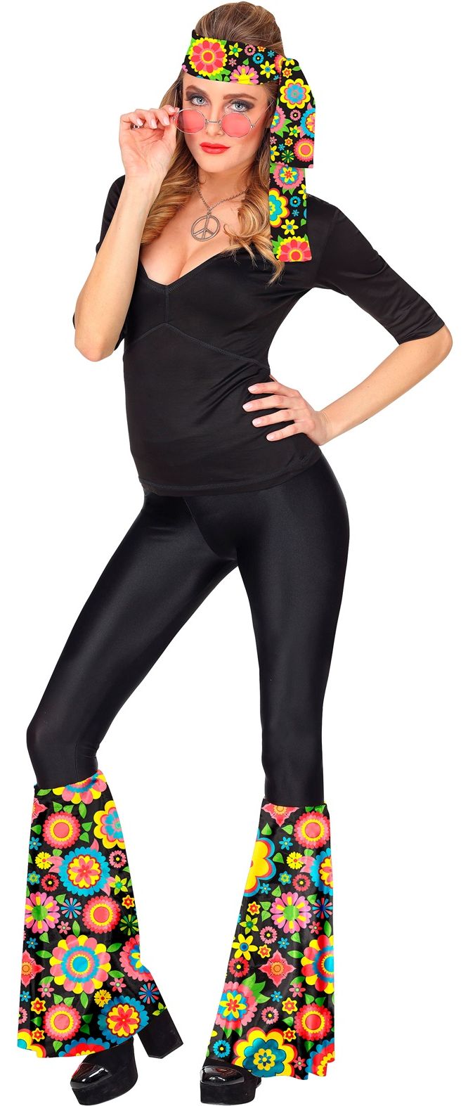 Vintage Bloemen Hippie Accessoire Setje