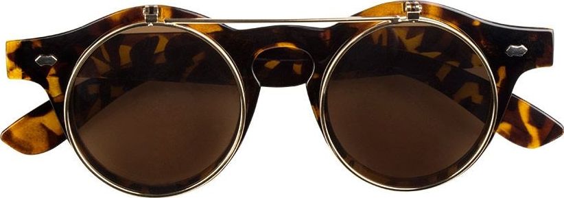 Vintage Steampunk Bril Bruin