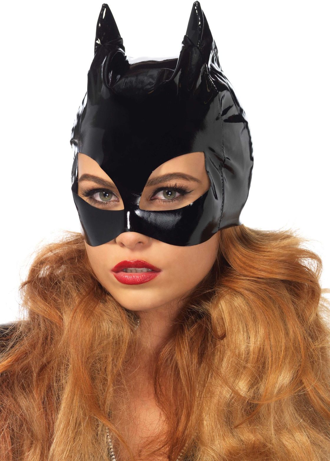Vinyl cat woman masker